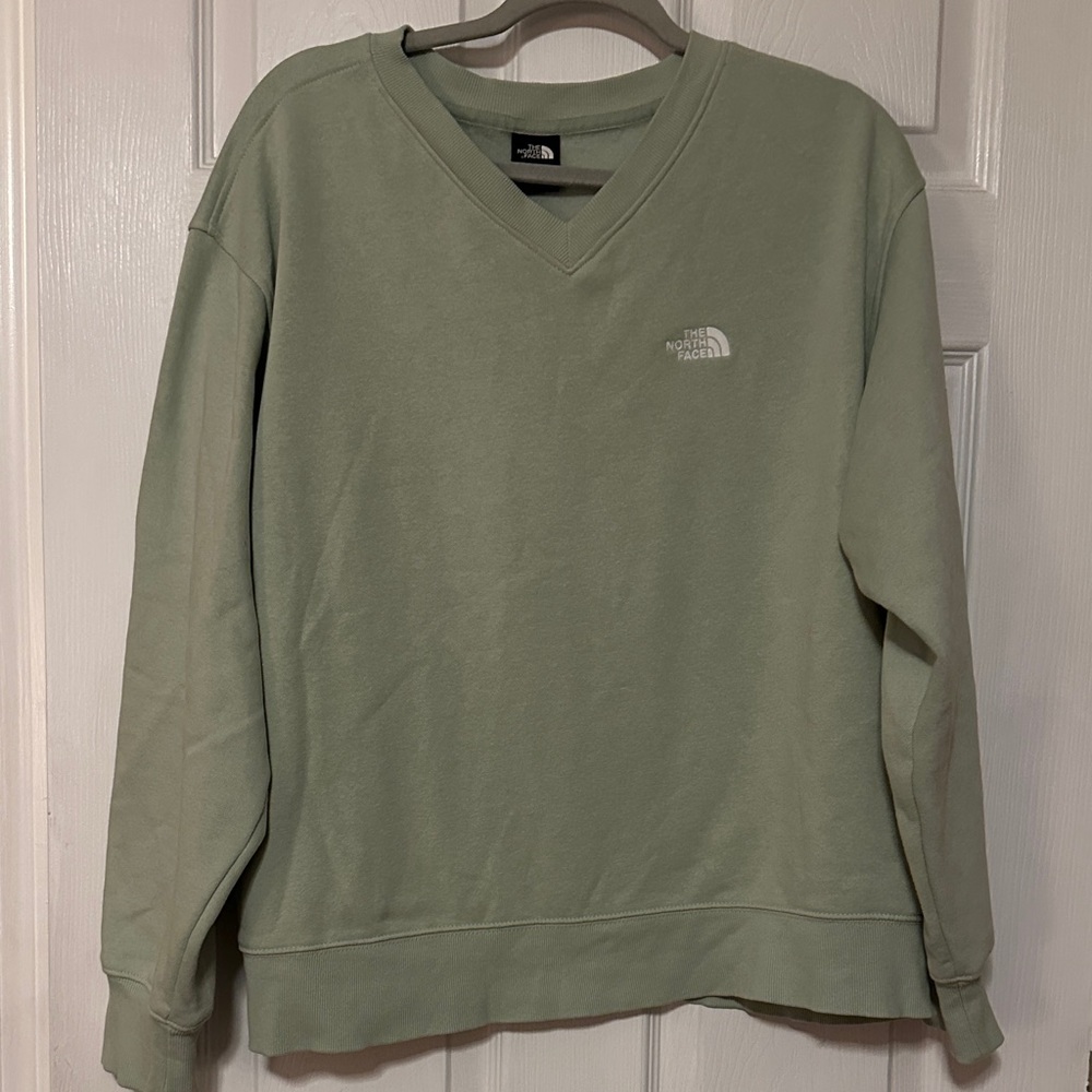 The North Face Sage Green V-Neck Pullover